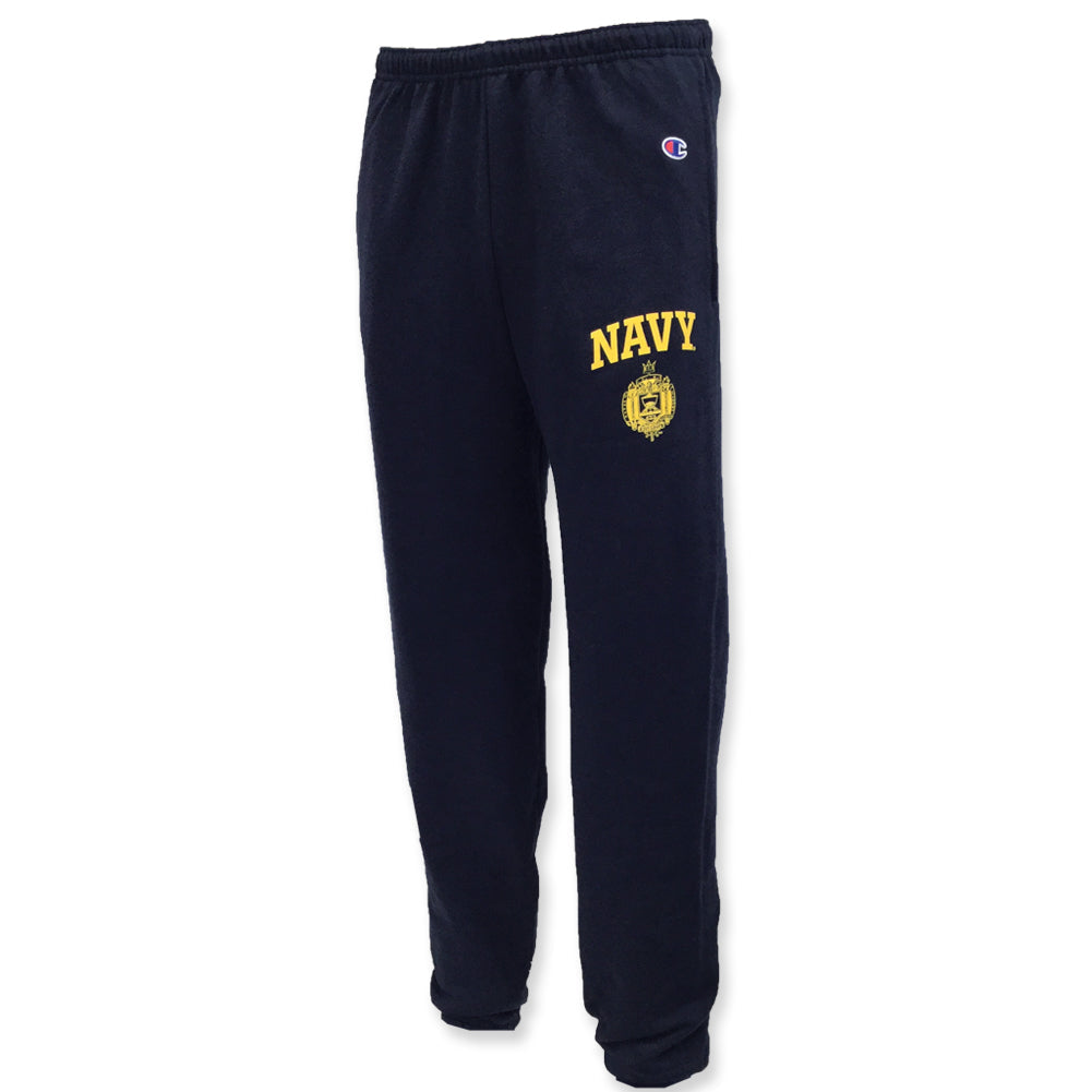 CHAMPION NAVY FLEECE ISSUE SWEATPANTS (NAVY) 4