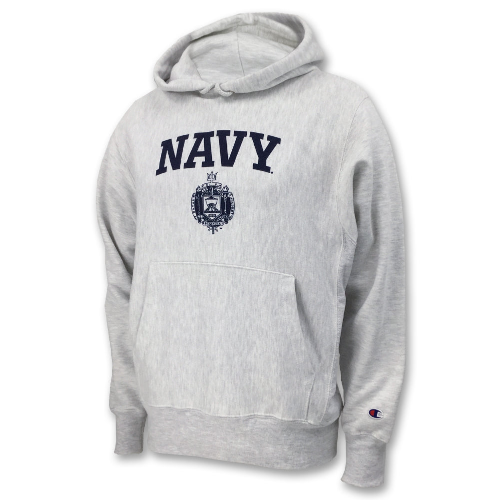 USNA ISSUE CHAMPION REVERSE WEAVE HOOD (ASH) 2