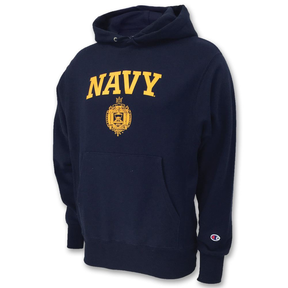 U.S. Navy Sweatshirts: USNA Issue Champion Reverse Weave Hoodie in