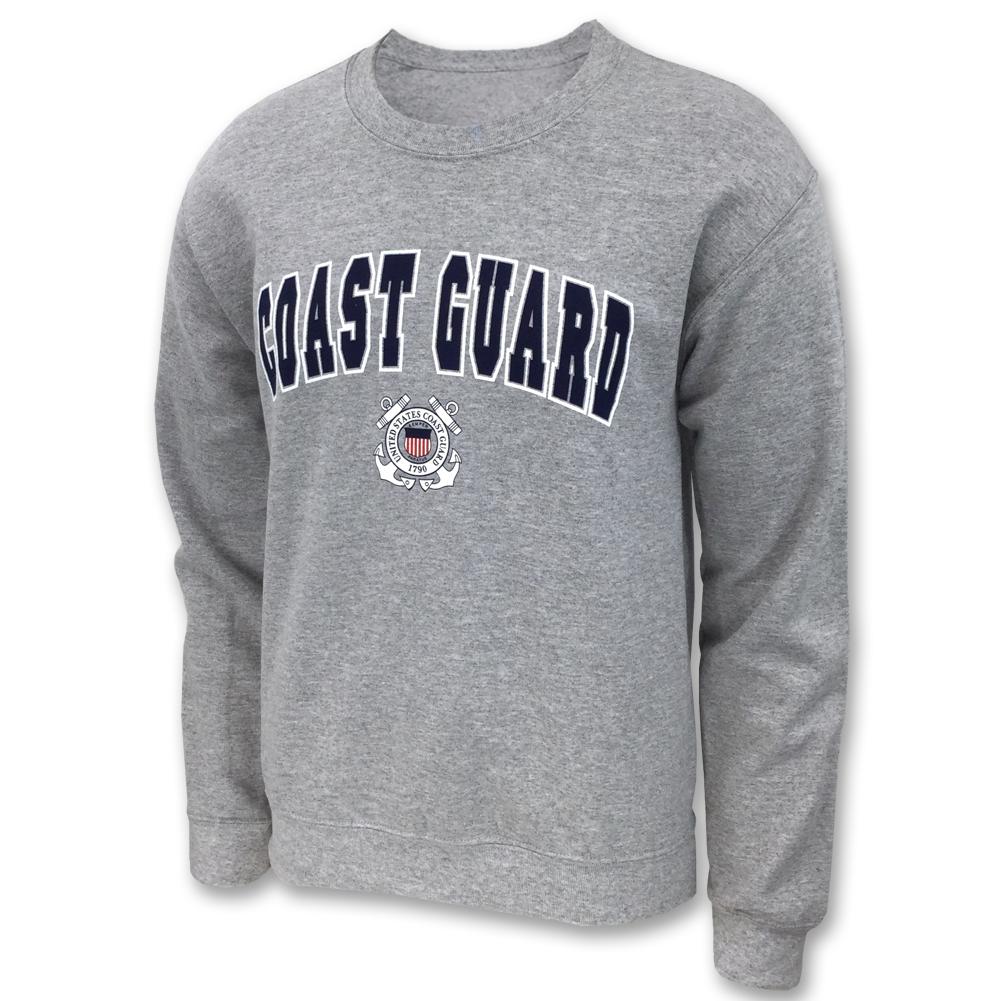 Coast Guard Arch Seal Crewneck (Grey)