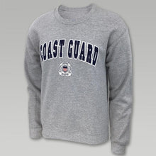 Load image into Gallery viewer, Coast Guard Arch Seal Crewneck (Grey)