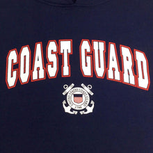 Load image into Gallery viewer, Coast Guard Arch Seal Hood (Navy)