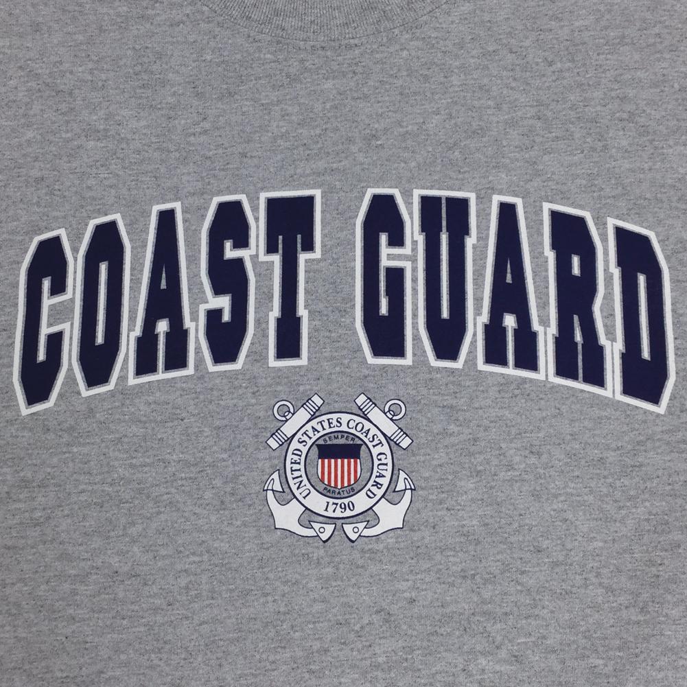 U.S. Coast Guard T-Shirts: Coast Guard Arch Seal T-Shirt in Grey ...