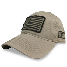 Load image into Gallery viewer, COAST GUARD PATCH FLAG HAT (KHAKI) 6