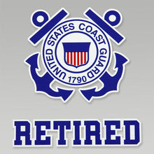Load image into Gallery viewer, COAST GUARD RETIRED DECAL 1