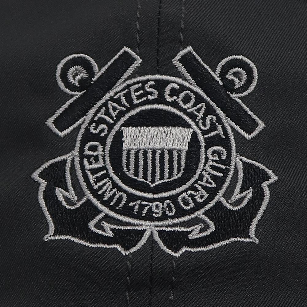 COAST GUARD SEAL COOL FIT PERFORMANCE HAT (DARK GREY)