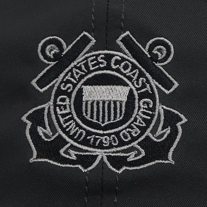 COAST GUARD SEAL COOL FIT PERFORMANCE HAT (DARK GREY)