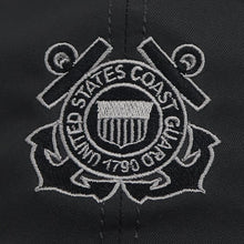 Load image into Gallery viewer, COAST GUARD SEAL COOL FIT PERFORMANCE HAT (DARK GREY)
