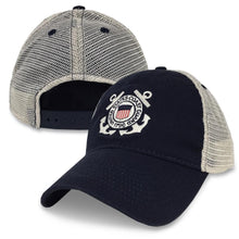 Load image into Gallery viewer, COAST GUARD SEAL TRUCKER HAT (NAVY) 4