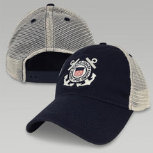 Load image into Gallery viewer, COAST GUARD SEAL TRUCKER HAT (NAVY) 3