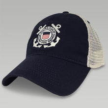 Load image into Gallery viewer, COAST GUARD SEAL TRUCKER HAT (NAVY)