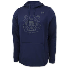 Load image into Gallery viewer, COAST GUARD UNDER ARMOUR SEMPER PARATUS ARMOUR FLEECE HOOD (NAVY) 1