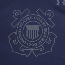 Load image into Gallery viewer, COAST GUARD UNDER ARMOUR SEMPER PARATUS ARMOUR FLEECE HOOD (NAVY) 2