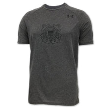 Load image into Gallery viewer, COAST GUARD UNDER ARMOUR SEMPER PARATUS TECH T-SHIRT (CHARCOAL)