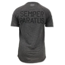 Load image into Gallery viewer, COAST GUARD UNDER ARMOUR SEMPER PARATUS TECH T-SHIRT (CHARCOAL) 1