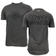Load image into Gallery viewer, COAST GUARD UNDER ARMOUR SEMPER PARATUS TECH T-SHIRT (CHARCOAL) 4