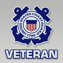 Load image into Gallery viewer, COAST GUARD VETERAN DECAL