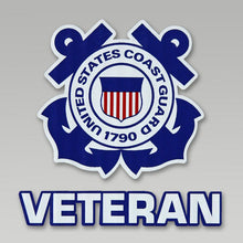 Load image into Gallery viewer, COAST GUARD VETERAN DECAL