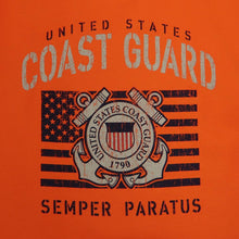 Load image into Gallery viewer, COAST GUARD VINTAGE STENCIL T-SHIRT (ORANGE) 2