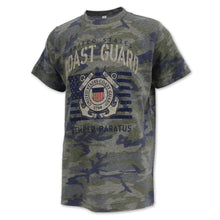 Load image into Gallery viewer, COAST GUARD YOUTH VINTAGE STENCIL T-SHIRT (CAMO) 1