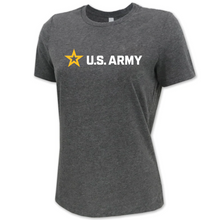 Load image into Gallery viewer, Army Star Ladies Full Chest Logo T-Shirt