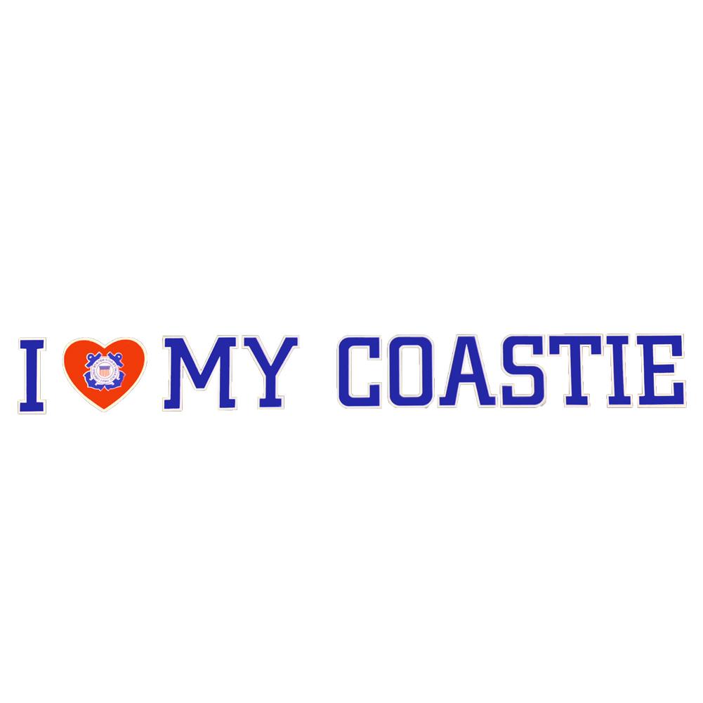 I Love My Coastie Decal