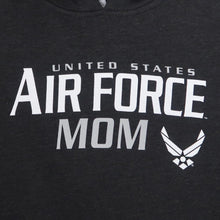 Load image into Gallery viewer, UNITED STATES AIR FORCE MOM HOOD (HEATHER BLACK) 1