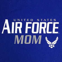 Load image into Gallery viewer, LADIES UNITED STATES AIR FORCE MOM T-SHIRT (ROYAL) 1