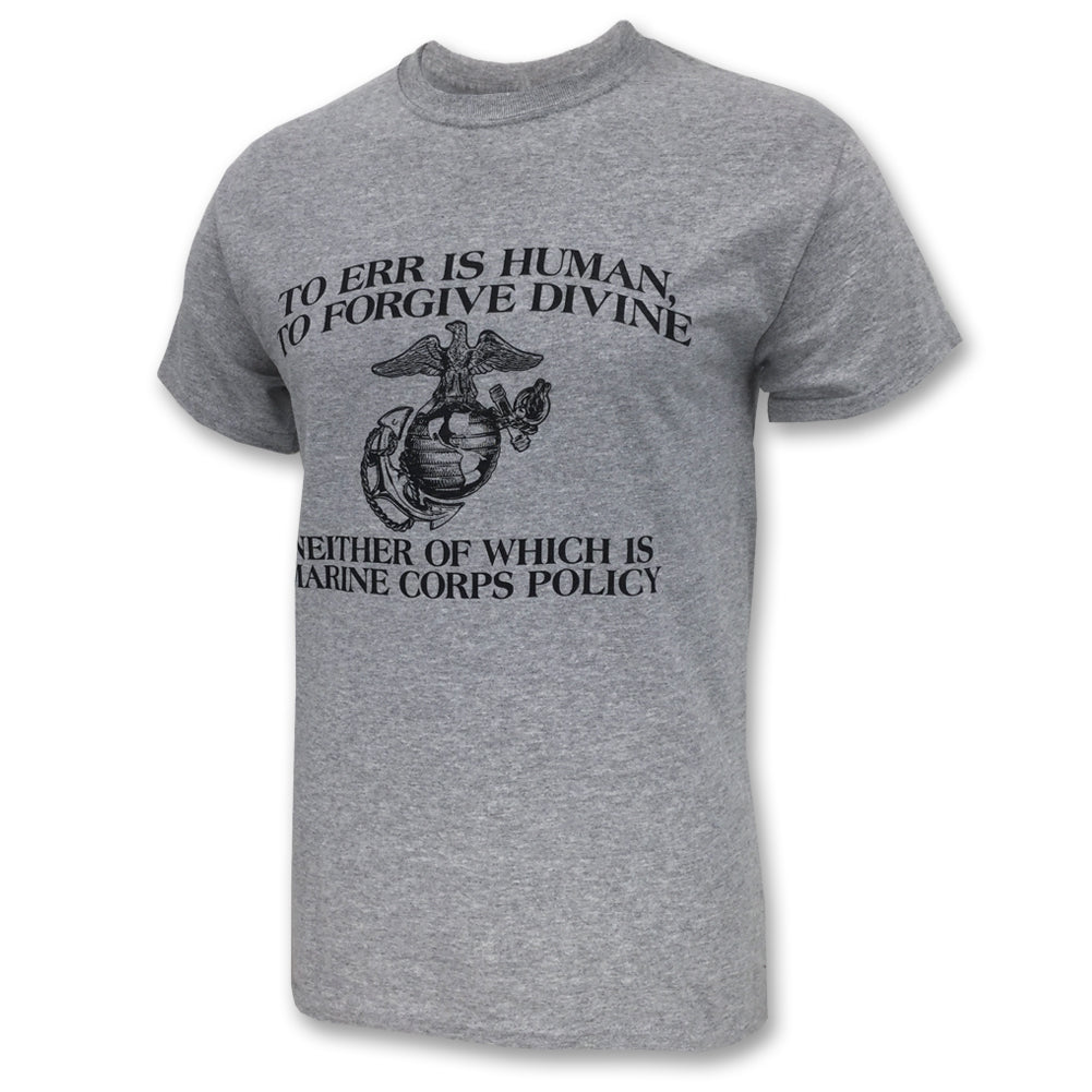 MARINE CORPS ERR IS HUMAN T-SHIRT 2