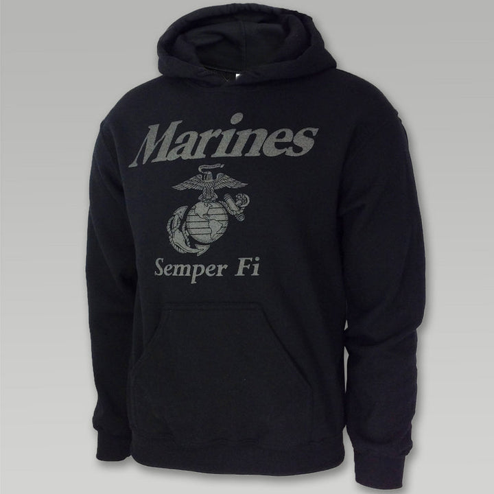 MARINES REFLECTIVE HOOD (BLACK)