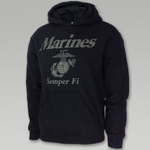 Load image into Gallery viewer, MARINES REFLECTIVE HOOD (BLACK)