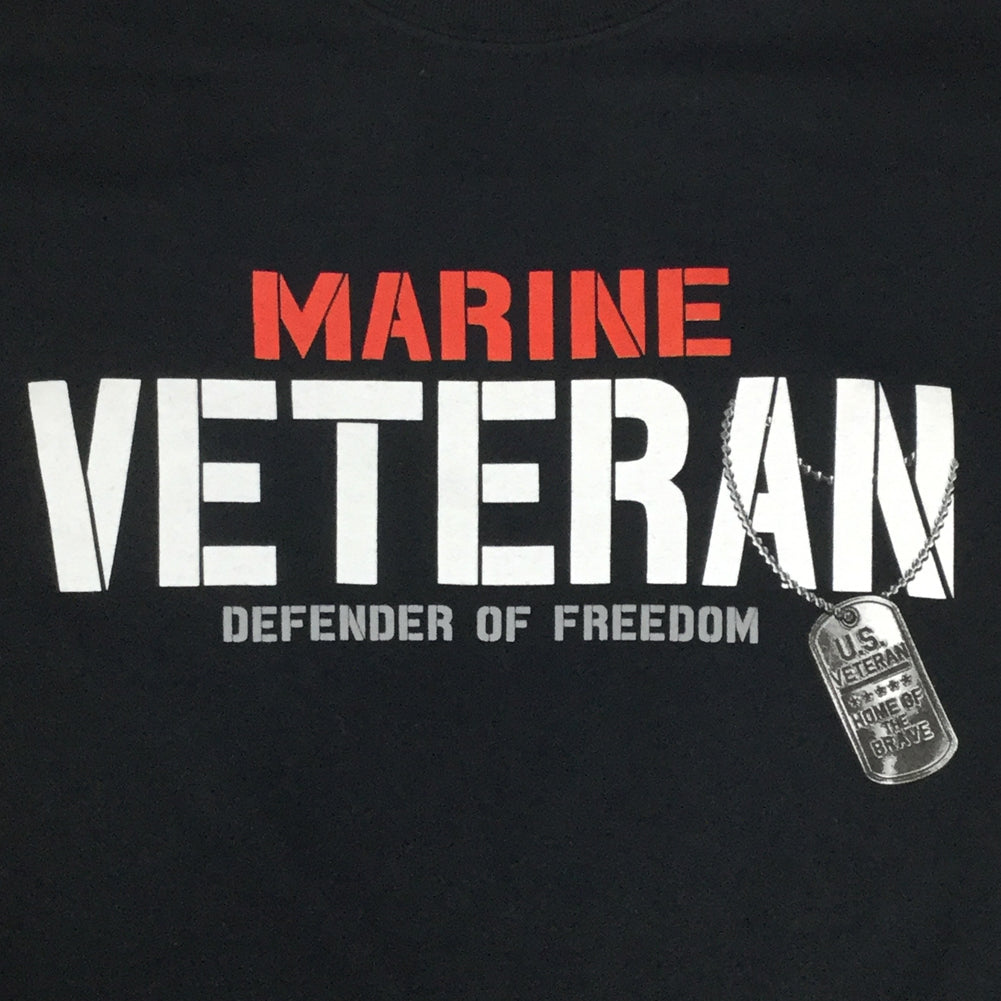 MARINE VETERAN DEFENDER T-SHIRT (BLACK) 2