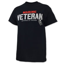 Load image into Gallery viewer, MARINE VETERAN DEFENDER T-SHIRT (BLACK) 3