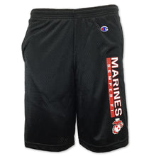 Load image into Gallery viewer, MARINES CHAMPION SEMPER FI MESH SHORT (BLACK) 3