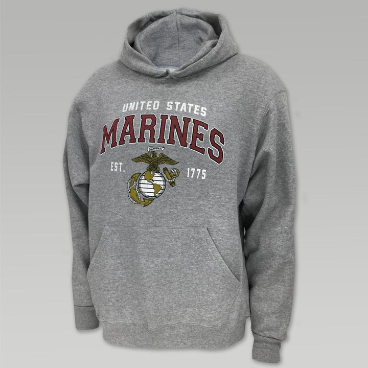 MARINES GLOBE EST. 1775 HOOD (GREY)