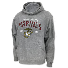 Load image into Gallery viewer, MARINES GLOBE EST. 1775 HOOD (GREY) 2