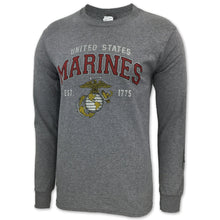 Load image into Gallery viewer, MARINES GLOBE EST. 1775 LONG SLEEVE T-SHIRT (GREY) 7