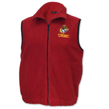 Load image into Gallery viewer, Marines Microfleece Vest (Red)