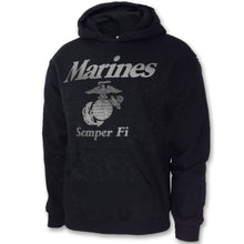 Load image into Gallery viewer, MARINES REFLECTIVE HOOD (BLACK) 1