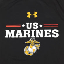 Load image into Gallery viewer, MARINES UNDER ARMOUR STARS TECH T-SHIRT (BLACK) 2