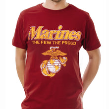 Load image into Gallery viewer, MARINES THE FEW THE PROUD FADED T (CARDINAL) 3