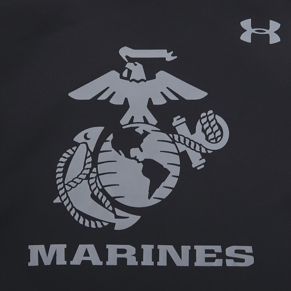 MARINES UNDER ARMOUR OORAH ARMOUR FLEECE HOOD (BLACK)
