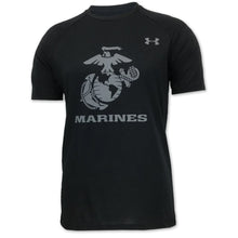 Load image into Gallery viewer, MARINES UNDER ARMOUR OORAH TECH T-SHIRT (BLACK) 1