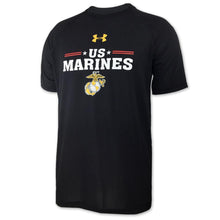 Load image into Gallery viewer, MARINES UNDER ARMOUR STARS TECH T-SHIRT (BLACK) 3