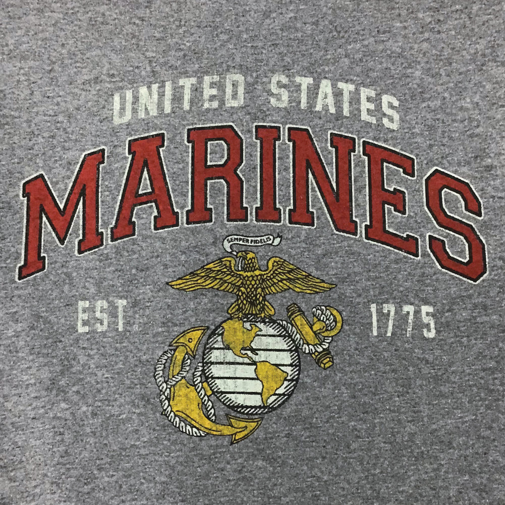 MARINES YOUTH GLOBE EST. 1775 T-SHIRT (GREY) 2