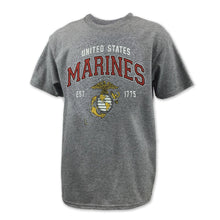 Load image into Gallery viewer, MARINES YOUTH GLOBE EST. 1775 T-SHIRT (GREY) 1