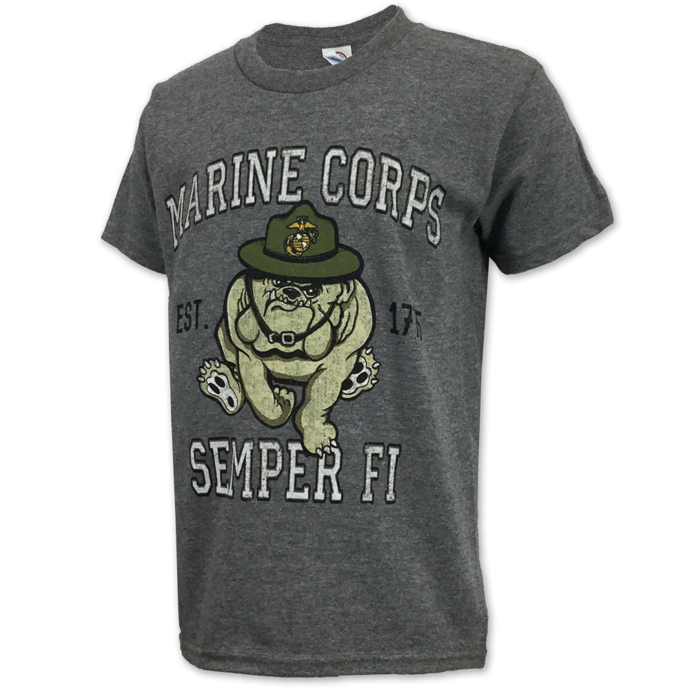 MARINES YOUTH RETRO T-SHIRT (GRAPHITE) 1