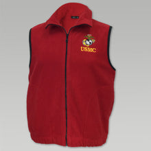 Load image into Gallery viewer, Marines Microfleece Vest (Red)