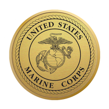 Load image into Gallery viewer, United States Marine Corps Gold Engraved Hampshire Certificate Frame (Vertical)