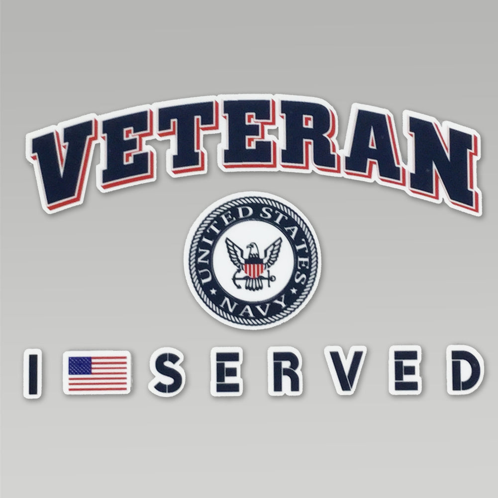 NAVY VETERAN I SERVED DECAL